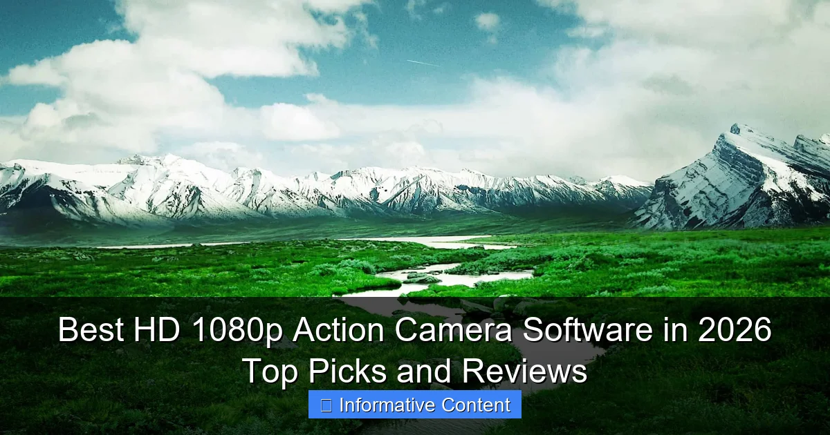 Best HD 1080p Action Camera Software in 2026 Top Picks and Reviews