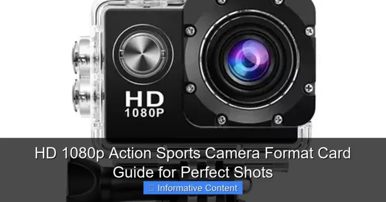 HD 1080p Action Sports Camera Format Card Guide for Perfect Shots
