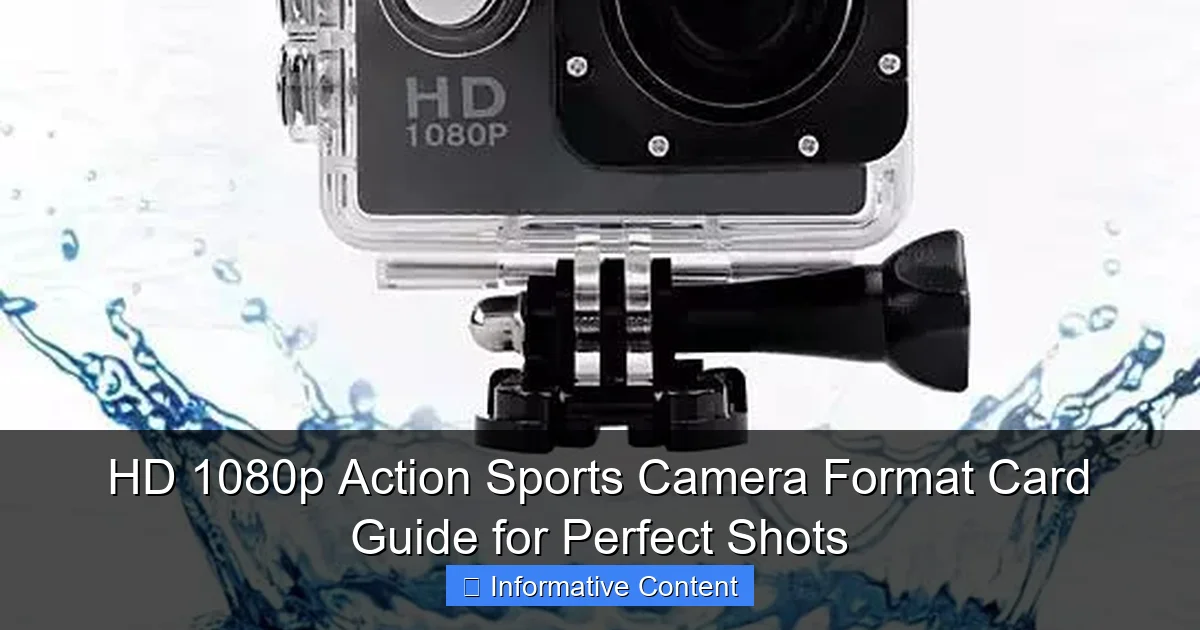 HD 1080p Action Sports Camera Format Card Guide for Perfect Shots