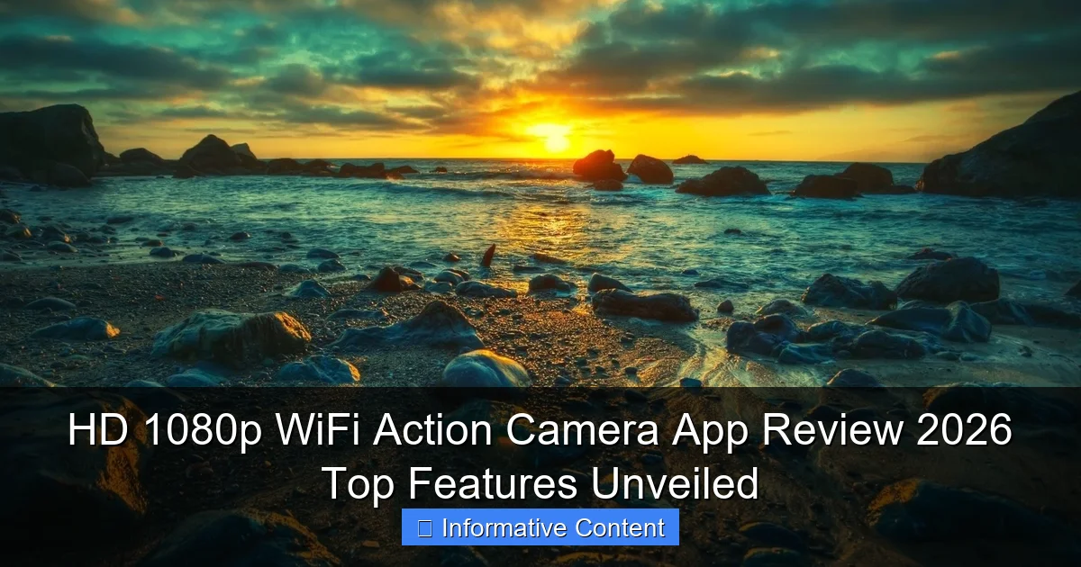 HD 1080p WiFi Action Camera App Review 2026 Top Features Unveiled