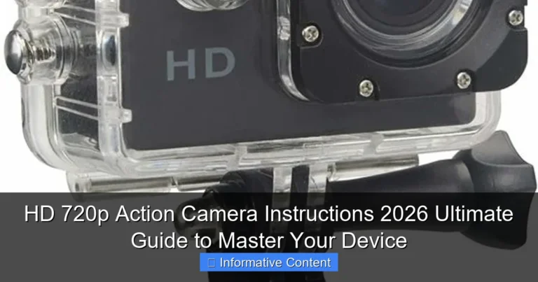 HD 720p Action Camera Instructions 2026 Ultimate Guide to Master Your Device