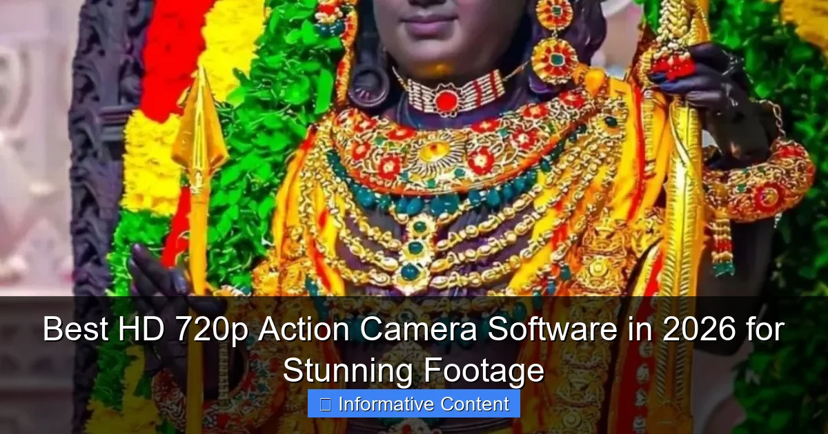 Best HD 720p Action Camera Software in 2026 for Stunning Footage