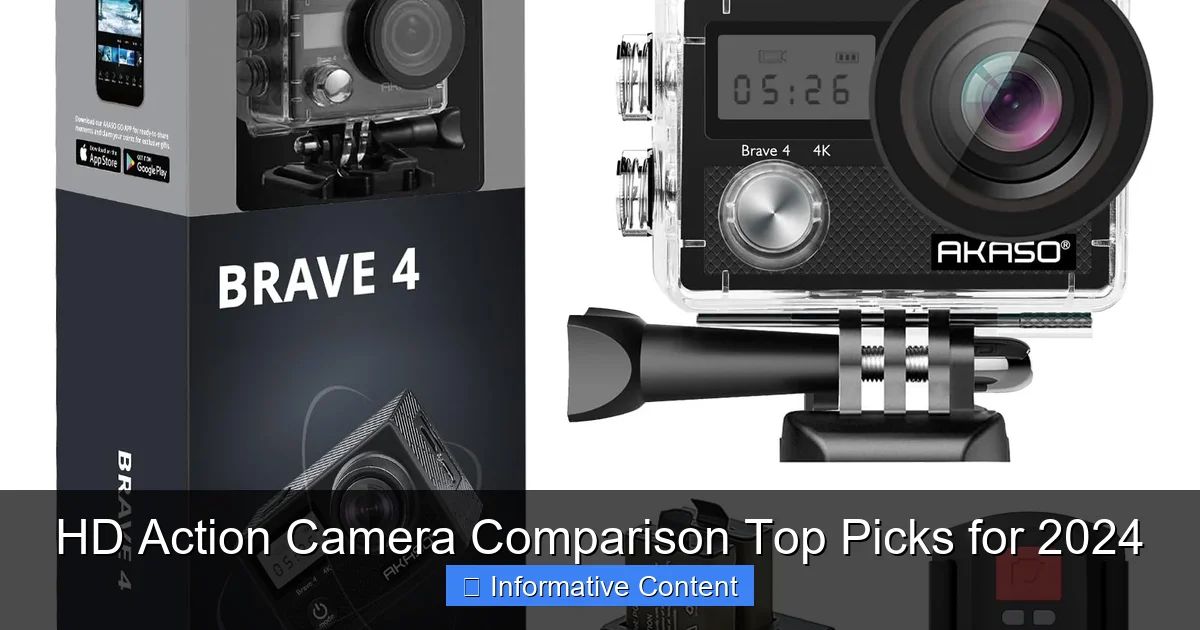 HD Action Camera Comparison Top Picks for 2024