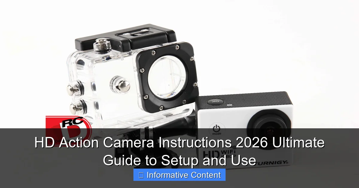 HD Action Camera Instructions 2026 Ultimate Guide to Setup and Use