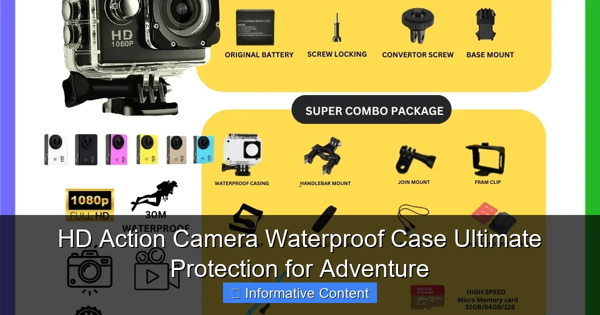 HD Action Camera Waterproof Case Ultimate Protection for Adventure