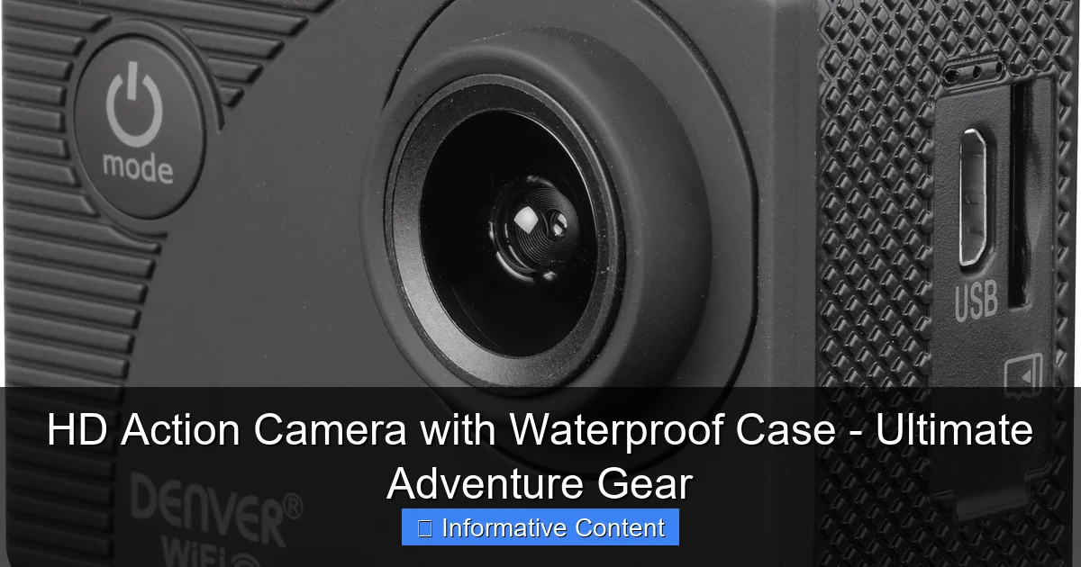 HD Action Camera with Waterproof Case - Ultimate Adventure Gear