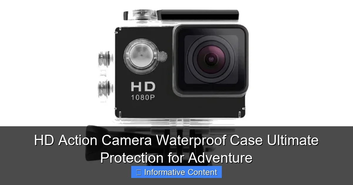 HD Action Camera Waterproof Case Ultimate Protection for Adventure