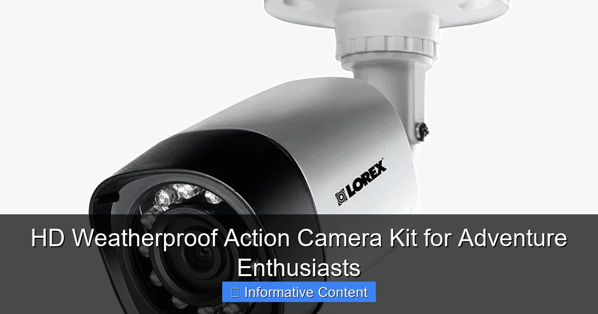 HD Weatherproof Action Camera Kit for Adventure Enthusiasts