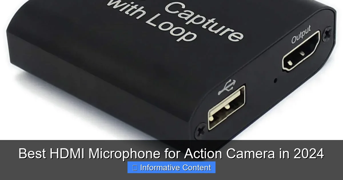 Best HDMI Microphone for Action Camera in 2024