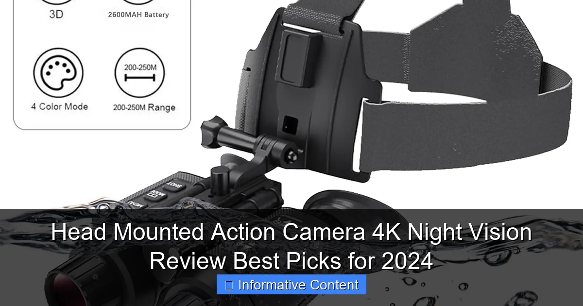 Head Mounted Action Camera 4K Night Vision Review Best Picks for 2024