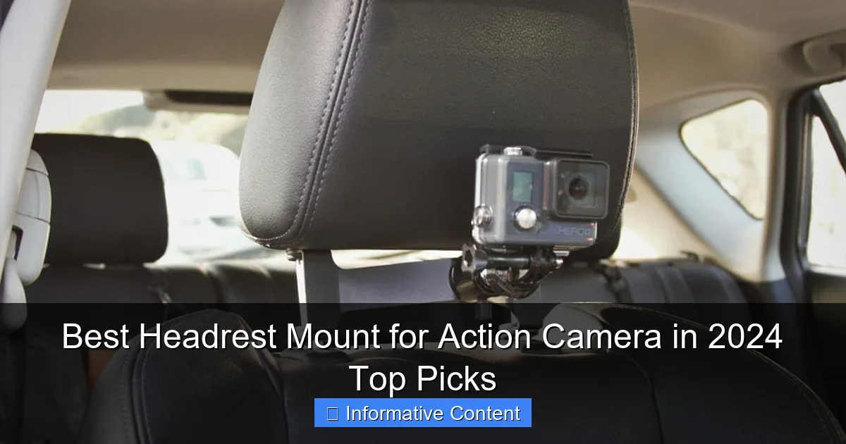 Best Headrest Mount for Action Camera in 2024 Top Picks
