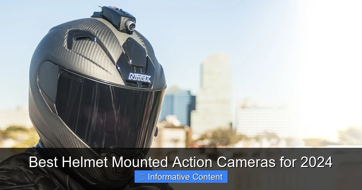 Best Helmet Mounted Action Cameras for 2024