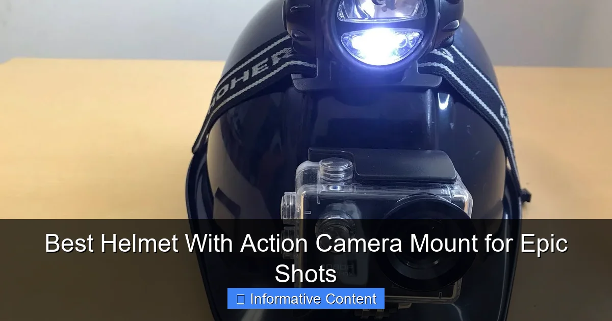Best Helmet With Action Camera Mount for Epic Shots