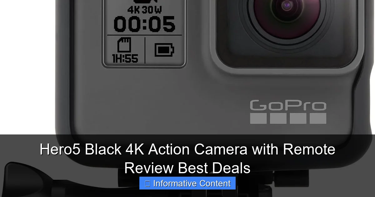 Hero5 Black 4K Action Camera with Remote Review Best Deals