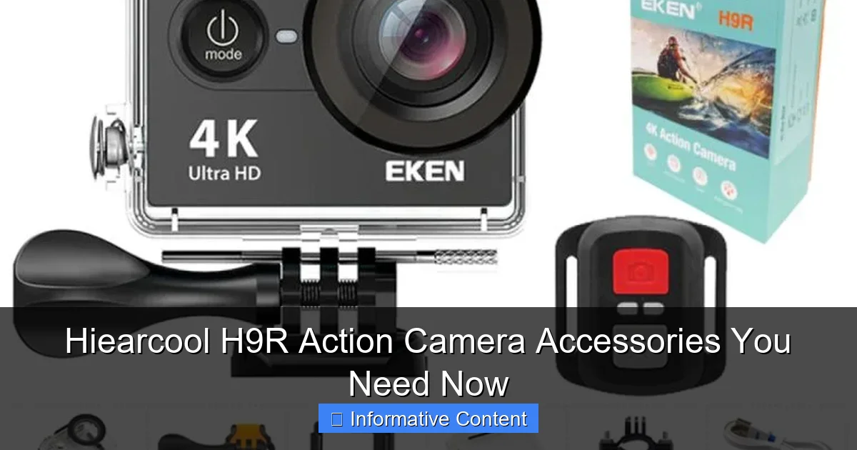 Hiearcool H9R Action Camera Accessories You Need Now