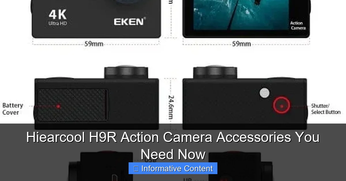 Hiearcool H9R Action Camera Accessories You Need Now