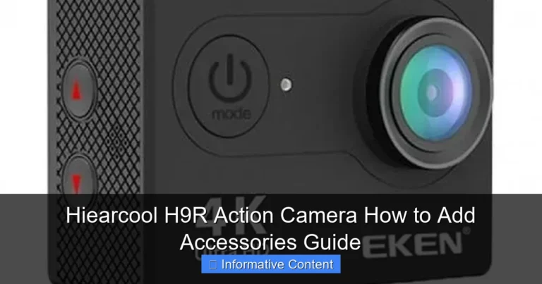 Hiearcool H9R Action Camera How to Add Accessories Guide