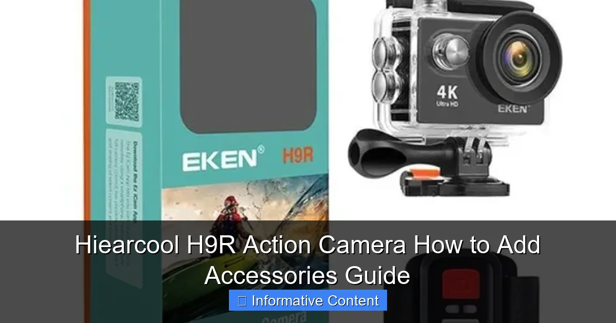 Hiearcool H9R Action Camera How to Add Accessories Guide