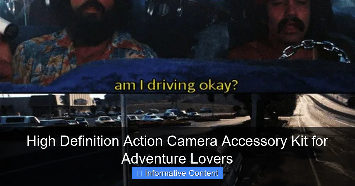 High Definition Action Camera Accessory Kit for Adventure Lovers