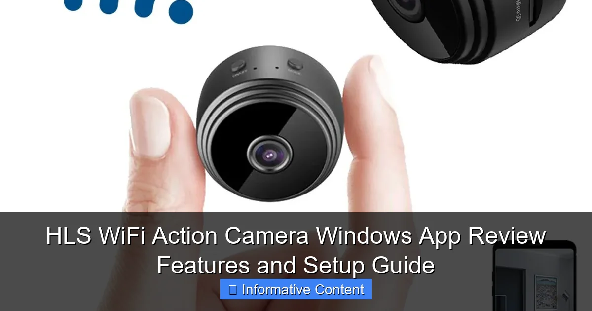 HLS WiFi Action Camera Windows App Review Features and Setup Guide
