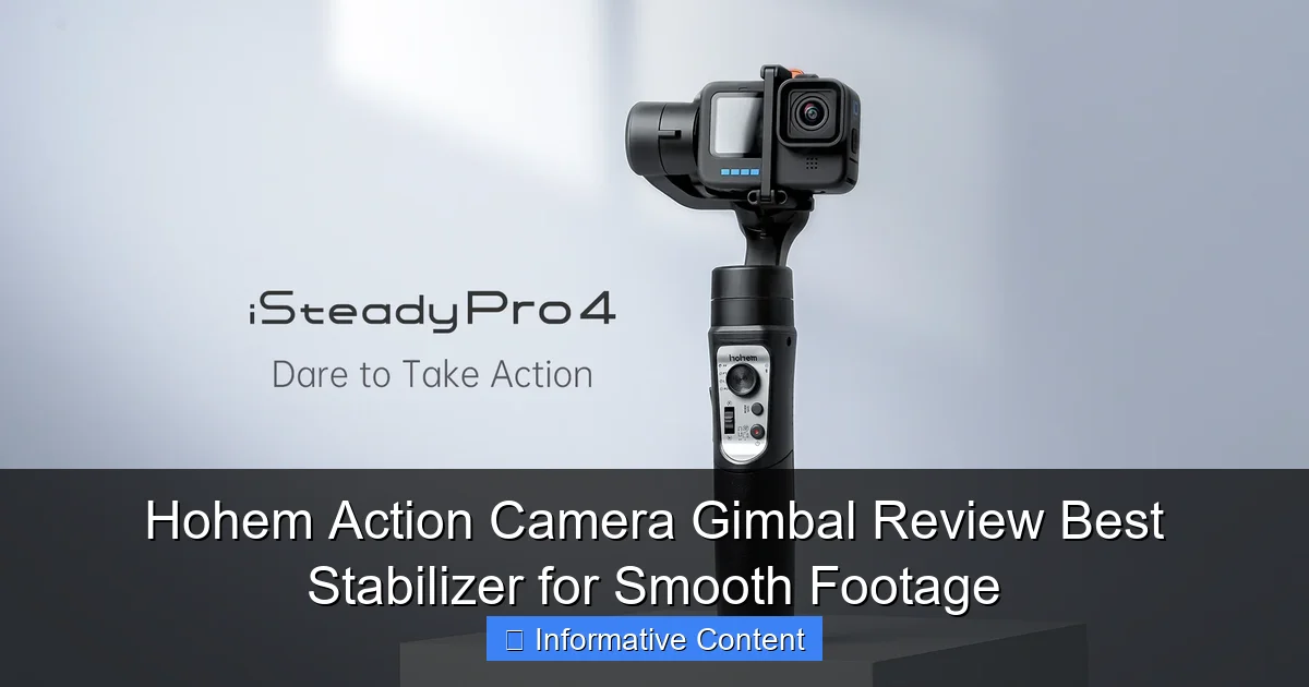 Hohem Action Camera Gimbal Review Best Stabilizer for Smooth Footage