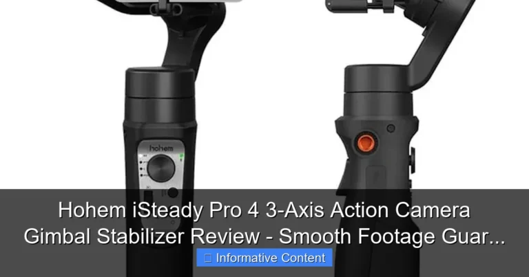 Hohem iSteady Pro 4 3-Axis Action Camera Gimbal Stabilizer Review - Smooth Footage Guar...