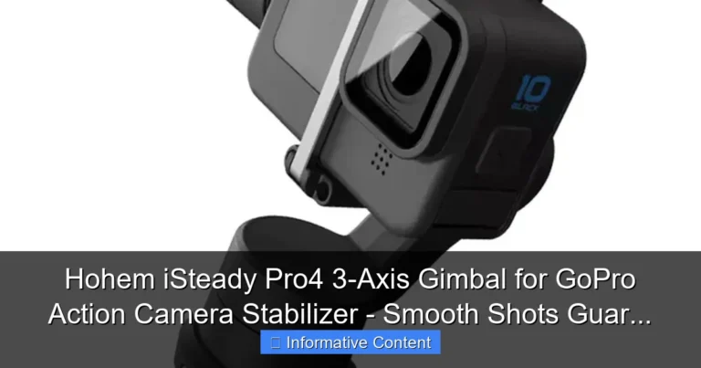 Hohem iSteady Pro4 3-Axis Gimbal for GoPro Action Camera Stabilizer - Smooth Shots Guar...
