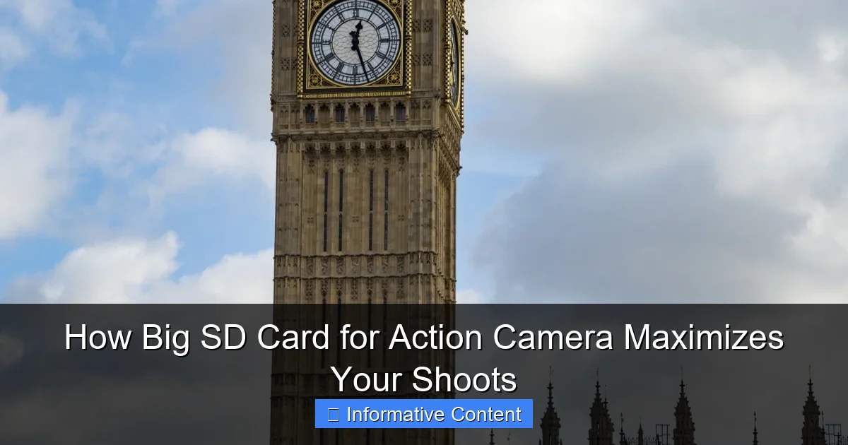 How Big SD Card for Action Camera Maximizes Your Shoots
