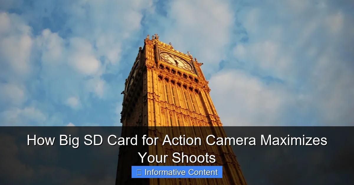 How Big SD Card for Action Camera Maximizes Your Shoots