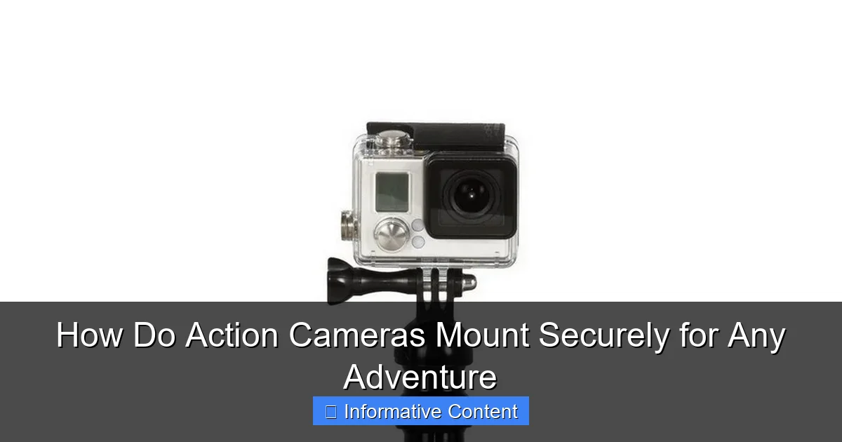 How Do Action Cameras Mount Securely for Any Adventure
