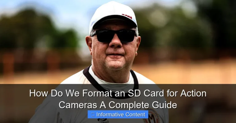 How Do We Format an SD Card for Action Cameras A Complete Guide