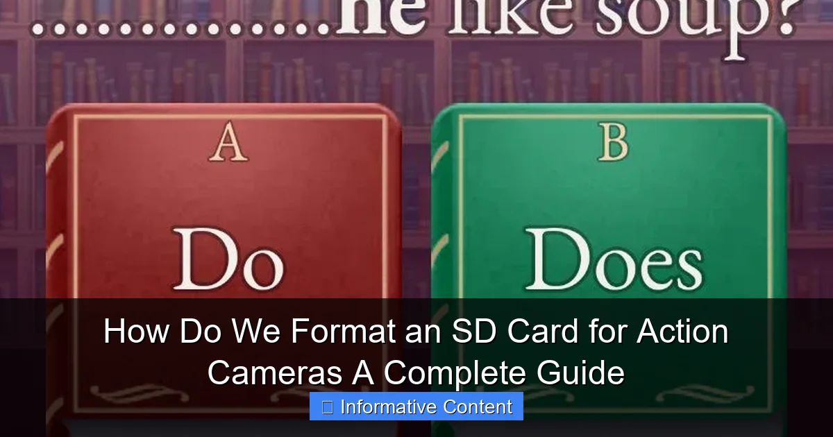 How Do We Format an SD Card for Action Cameras A Complete Guide