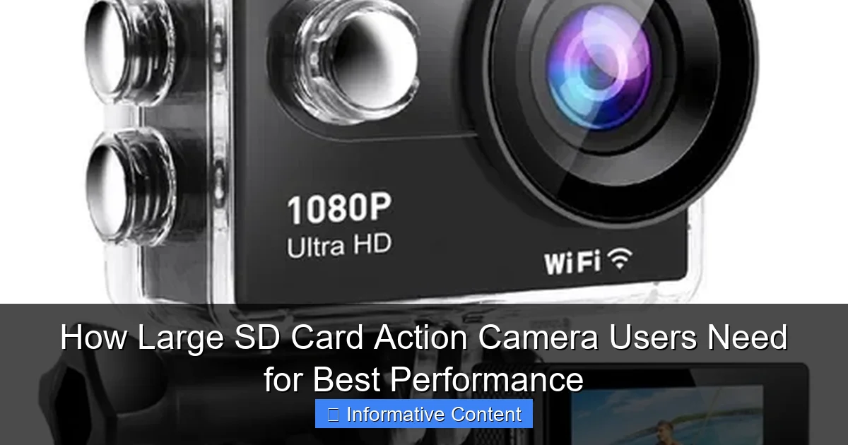 How Large SD Card Action Camera Users Need for Best Performance