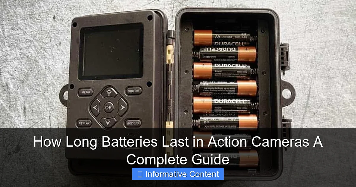 How Long Batteries Last in Action Cameras A Complete Guide