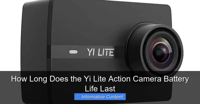How Long Does the Yi Lite Action Camera Battery Life Last