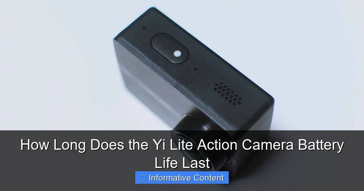 How Long Does the Yi Lite Action Camera Battery Life Last