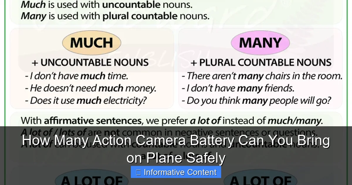 How Many Action Camera Battery Can You Bring on Plane Safely