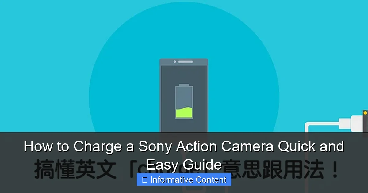 How to Charge a Sony Action Camera Quick and Easy Guide