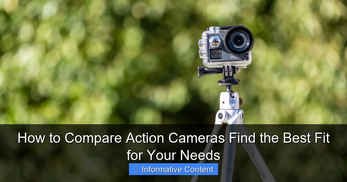 How to Compare Action Cameras Find the Best Fit for Your Needs