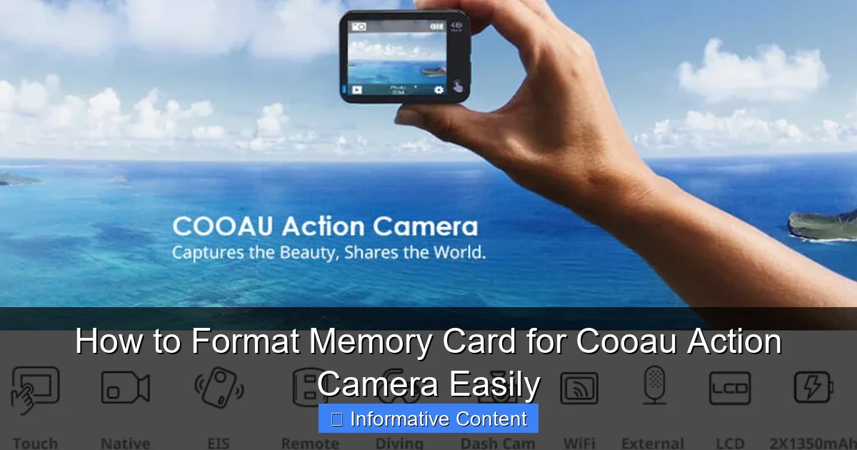 How to Format Memory Card for Cooau Action Camera Easily