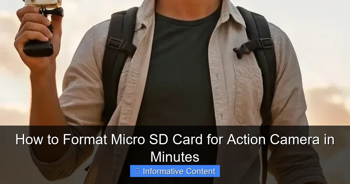 How to Format Micro SD Card for Action Camera in Minutes