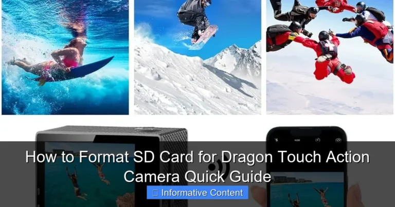 How to Format SD Card for Dragon Touch Action Camera Quick Guide