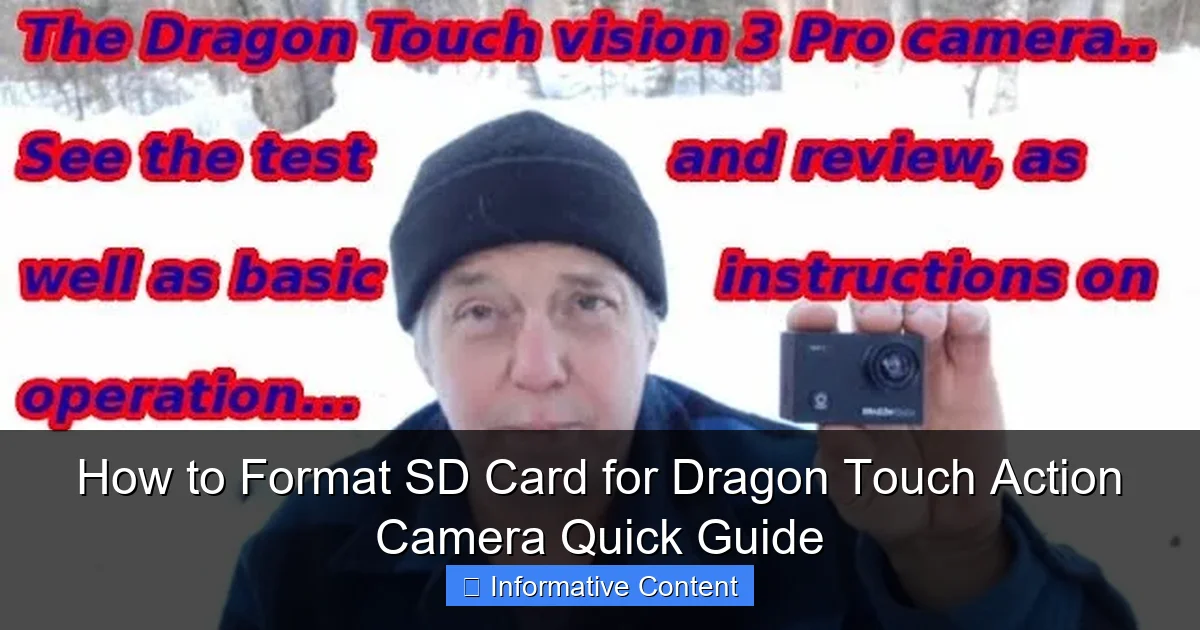 How to Format SD Card for Dragon Touch Action Camera Quick Guide