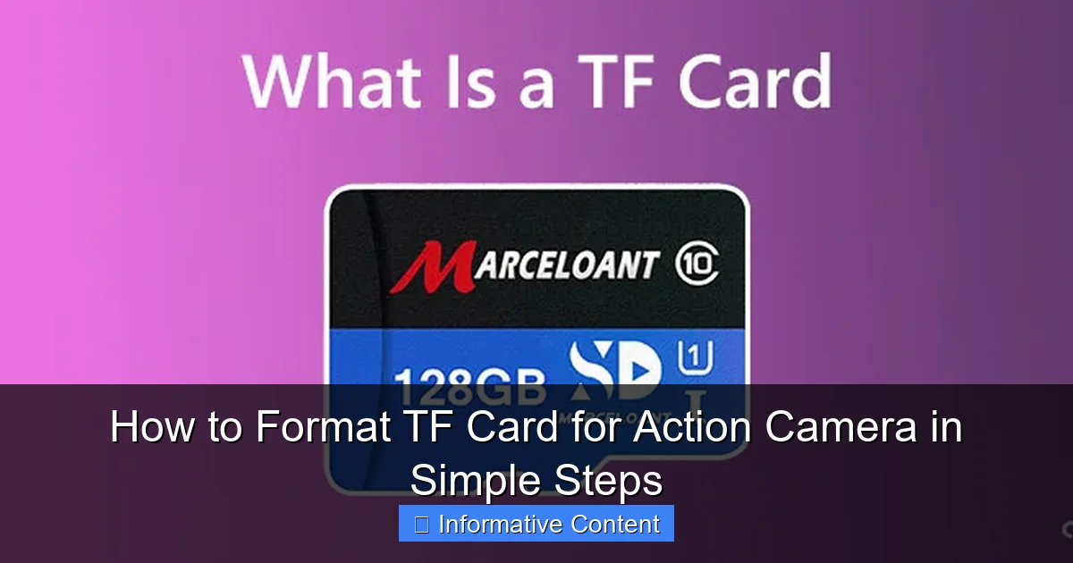 How to Format TF Card for Action Camera in Simple Steps