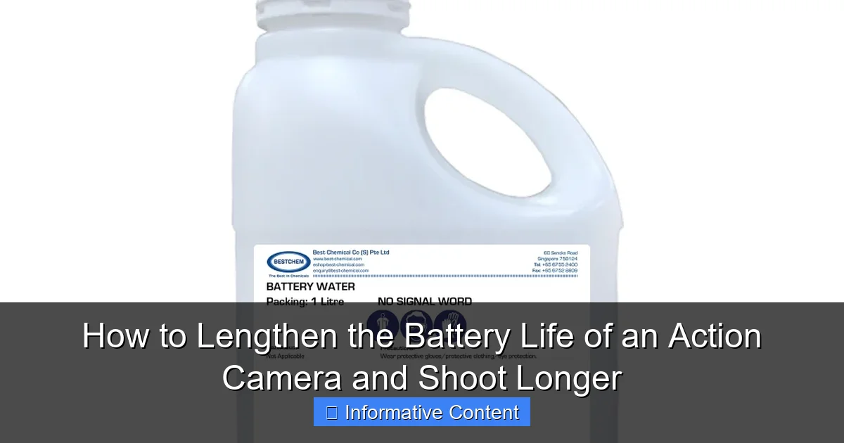 How to Lengthen the Battery Life of an Action Camera and Shoot Longer