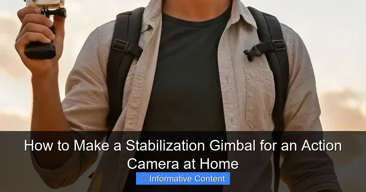 How to Make a Stabilization Gimbal for an Action Camera at Home