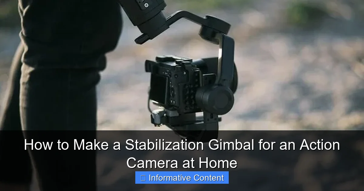 How to Make a Stabilization Gimbal for an Action Camera at Home
