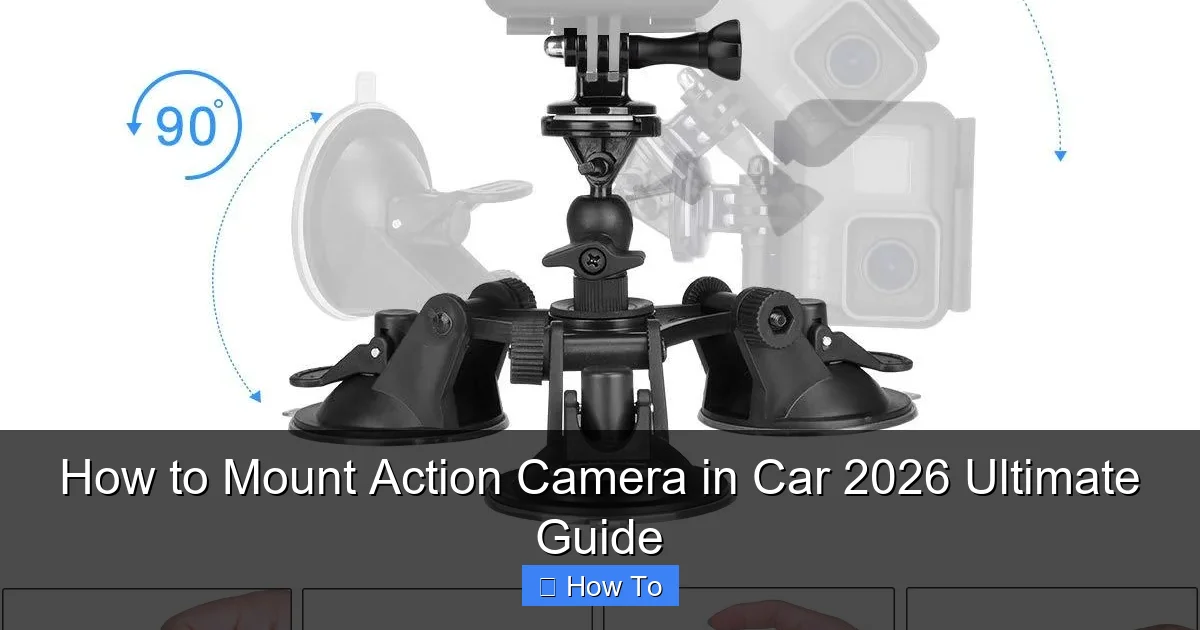 How to Mount Action Camera in Car 2026 Ultimate Guide
