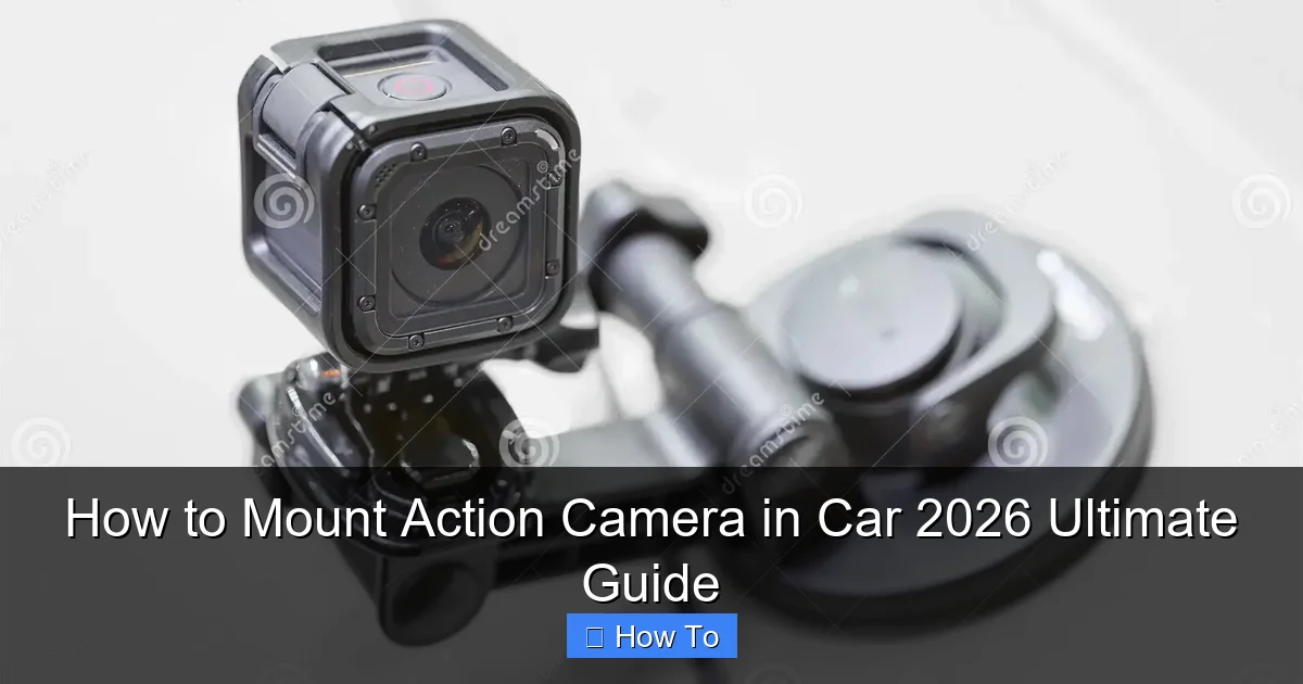 How to Mount Action Camera in Car 2026 Ultimate Guide