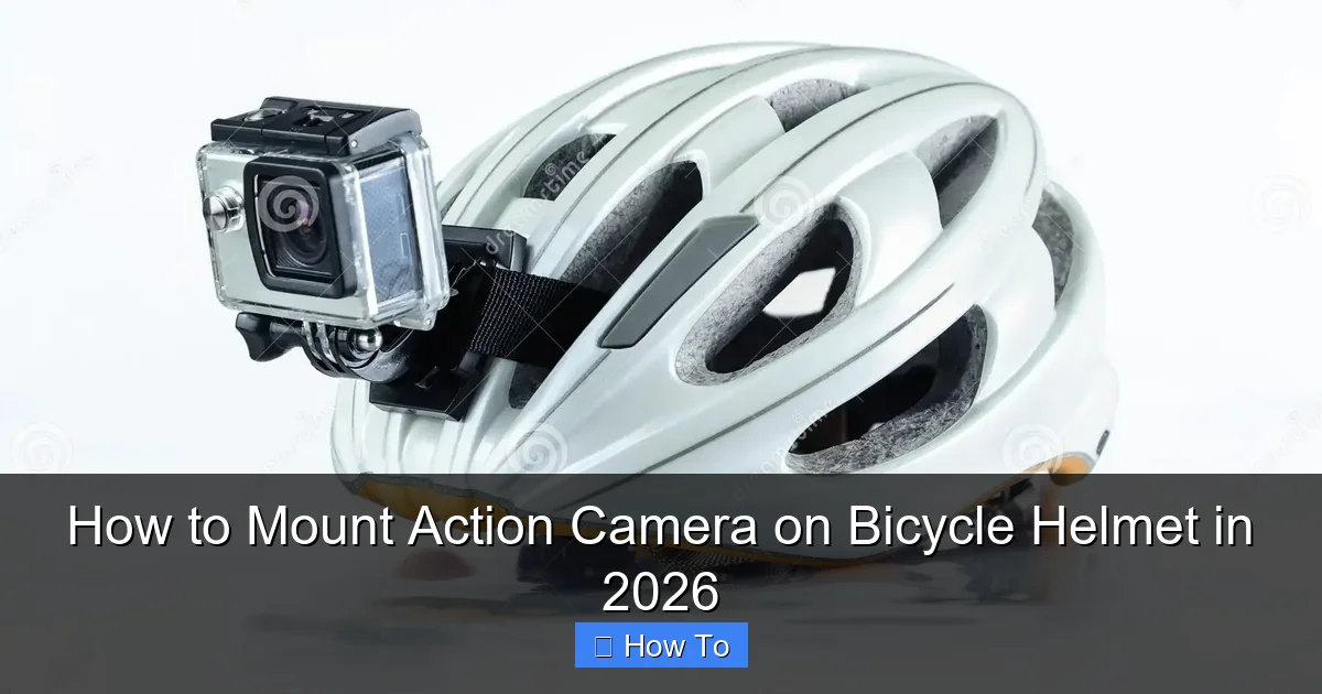 How to Mount Action Camera on Bicycle Helmet in 2026
